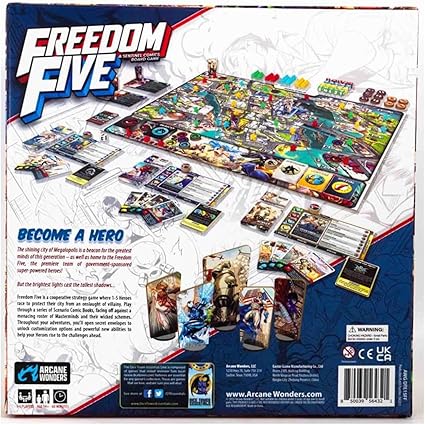 Freedom Five Sentinel Comics Board Game for Cooperative Strategy Play 2 Freedom Five Sentinel Comics Board Game for Cooperative Strategy Play - Image 2
