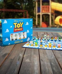 USAOPOLY Disney Pixar Toy Story Collector’s Chess Set | Featuring Toy Story 4 Characters – Jessie, Buzz Lightyear, Bo Peep, Woody | 32 Custom Sculpted Collectible Chess Pieces 2