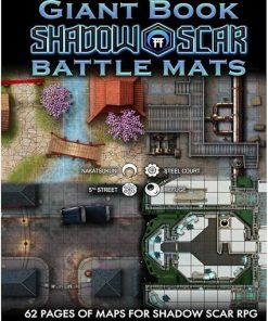 Giant Book of Shadow Scar Battle Maps for Epic Dungeons and Dragons Games