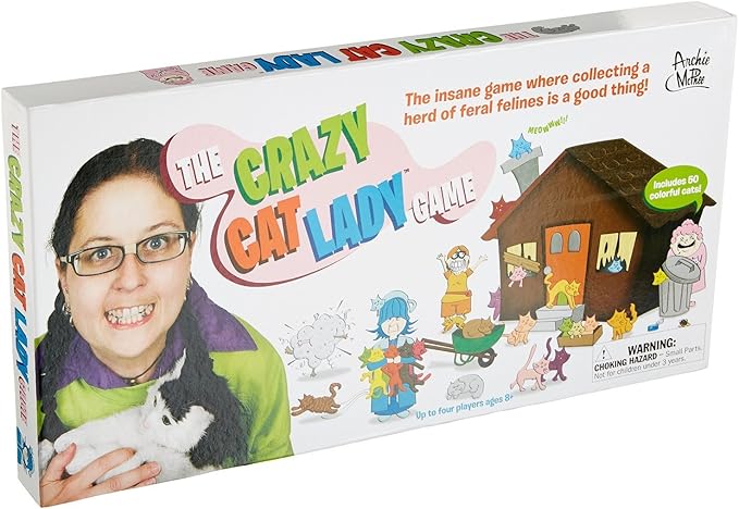 Crazy Cat Lady Game by Accoutrements Fun for Cat Lovers Crazy Cat Lady Game by Accoutrements Fun for Cat Lovers