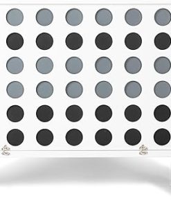 Giant Connect 4 Outdoor Game with Coins and Carry Case for Family Fun