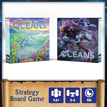 Northstar Game Studio Oceans Board Game – Beautiful Strategy Ecosystem Game | Families, Teens & Adults – 2-4 Players, Age 12+, 90 Mins 2 Northstar Game Studio Oceans Board Game - Beautiful Strategy Ecosystem Game | Families, Teens & Adults - 2-4 Players, Age 12+, 90 Mins - Image 2
