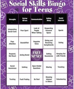 Social Skills Bingo for Teens by Wellness Reproductions and Publishing 2
