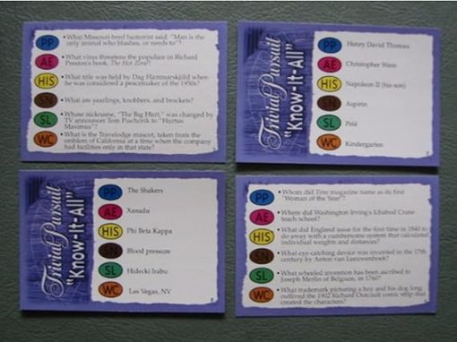 Trivial Pursuit Know It All Edition Game for Trivia Lovers