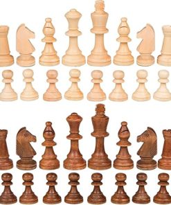 Gugertree Weighted Chess Pieces Set with 3.5 Inch King – No Board 2