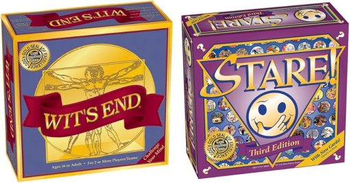Wit's End + Stare! = Challenging Board Game Bundle for Adults and Game Night