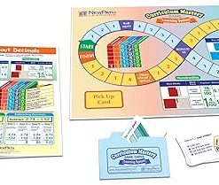 Decimals Learning Center Game for Grades 3-5 with 30 Illustrated Cards