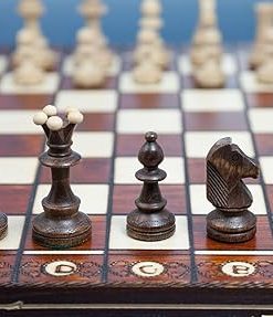 Senator 16 Inch Brown Chess Board Game Folding Design 2