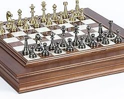 Bello Games Stefano Chessmen and Napolitano Cabinet Board from Italy 2