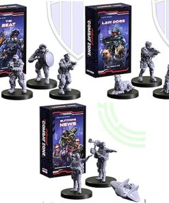 Monster Fight Club Cyberpunk Red Combat Zone Miniatures Bundle Law Dogs