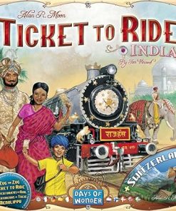 Ticket to Ride India and Switzerland Board Game Expansion for All Ages