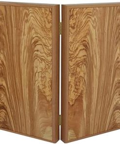 Handmade Olive Wood 19 Inch Backgammon Set from Greece 2