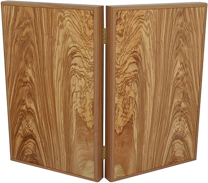 Handmade Olive Wood 19 Inch Backgammon Set from Greece 2 Handmade Olive Wood 19 Inch Backgammon Set from Greece - Image 2