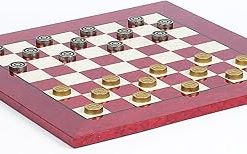 Bello Games Eleganza Checkers Board and Bella Gina Set from Italy 2