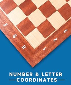 Extra Large Sapele and Maple Chess Board for Beginners and Adults 2