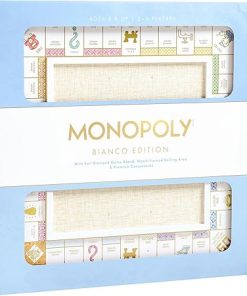 WS Game Company Monopoly Bianco Edition Premium Game Board and Pieces