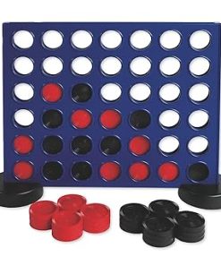 Giant 2-in-1 Four in a Row and Checkers Game with Large Plastic Board