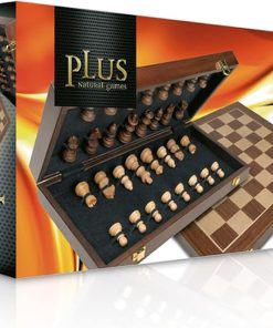 Foldable Inlaid Chess Board Game for Family Fun and Entertainment