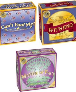 Can’t Fool Me + Wit’s End + Matter of Fact = Triple Play Board Game Bundle for Game Night