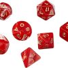 Pegasus Wurfel Opaque Purpur 7 Piece Acrylic Box Board Game Set 4