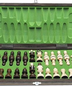 Elegant Wooden Folding Chess Set Paris – 15 Inch Felt Base Gift Item 2
