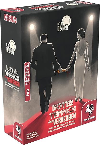 Deadly Dinner by Pegasus Spiele – Crime Game for 6 to 8 Players Deadly Dinner by Pegasus Spiele - Crime Game for 6 to 8 Players