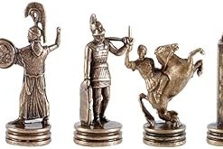 Greek Mythology Chess Set in Brass and Copper Without Chess Board 2