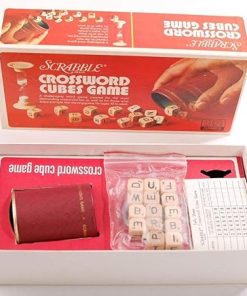 Scrabble Vintage 1968 Crossword Game with Classic Cubes 2