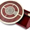 Round 4 Track Cribbage Board Maple Bloodwood with Push Drawer and Skunks