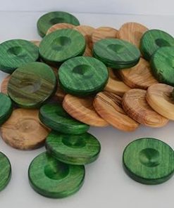 Olive Wood Chips for Backgammon Checkers Made in Greece – 30 Count 2