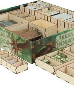 Arkham Horror 3rd Edition Game Organizer Birch Wood Storage Box Trays