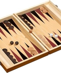 Backgammon Skiathos Medium Light Brown Elegant Design for Your Game 2