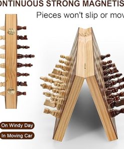 Magnetic Folding Chess Board Set 15 Inch for Adults and Kids Travel Game 2
