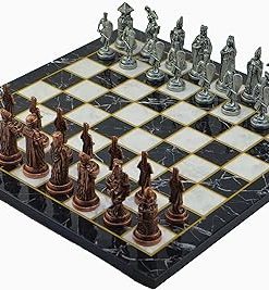 Metal Chess Sets for Adults Ottoman vs Byzantine Empire Copper Figures 2