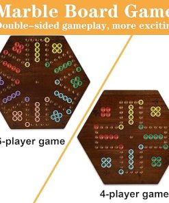 20 Inch Wahoo Marble Board Game for 4 to 6 Players – Family Fun Game 2
