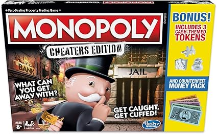 Monopoly Cheaters Edition Board Game Value Pack Bonus Offer 2 Monopoly Cheaters Edition Board Game Value Pack Bonus Offer - Image 2