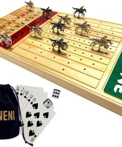 Exciting Horse Racing Game for Adults with 11 Metal Horses and Board