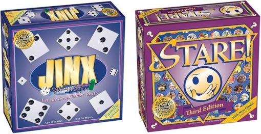 Perfect Family Board Game Bundle for Game Night Jinx and Stare