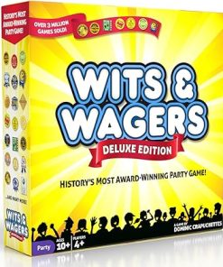 Wits and Wagers Deluxe Board Game for Family Teens and Adults 4+ Players
