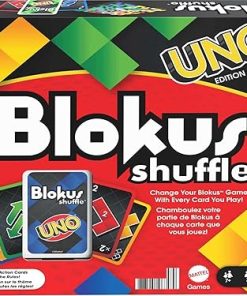 Blokus Shuffle UNO Edition Strategy Board Game for Family Fun