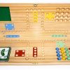 Pickle Sports Marble Wood Get Out Card Game Portable Folding Board