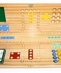Pickle Sports Marble Wood Get Out Card Game Portable Folding Board