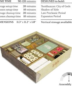 SMONEX Organizer Box for Teotihuacan Board Game and Expansions 2