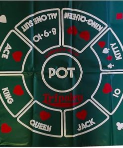 Cadaco Tripoley 1962 Vinyl Game Playing Mat for Classic Fun