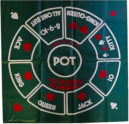 Cadaco Tripoley 1962 Vinyl Game Playing Mat for Classic Fun Cadaco Tripoley 1962 Vinyl Game Playing Mat for Classic Fun