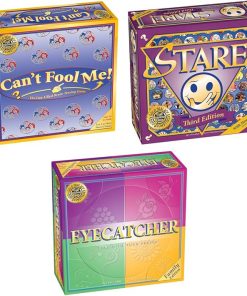 Can’t Fool Me + Stare + Eyecatcher = Triple Play Board Game Bundle for Families and Game Night
