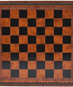 Italian Marcello Chess and Checkers Cabinet Board 10 3/4 Inches Square
