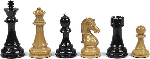 Columbus Park Chess Set with Leatherette Board for Easy Play - Image 2
