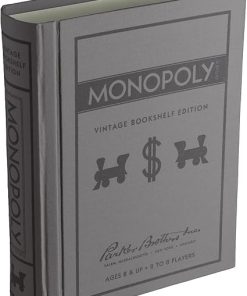 WS Game Company Vintage Monopoly Bookshelf Edition for Collectors