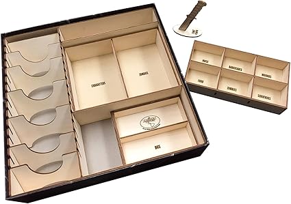 Dead of Winter Board Game Organizer – Wooden Storage Box with Trays Dead of Winter Board Game Organizer - Wooden Storage Box with Trays